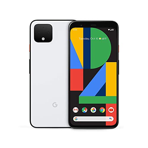 Google Pixel 4 (64 GB, 6 GB) 5.7" (GSM + CDMA) 4G LTE Desbloqueado (Blanco) (Bueno - Reacondicionado, Blanco)