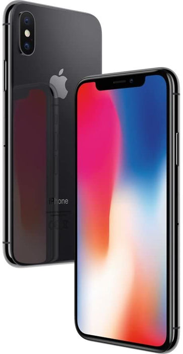 Apple iPhone X (256 Go) 5,8" Global 4G LTE entièrement débloqué (GSM + Verizon) (bon état - remis à neuf, gris sidéral)