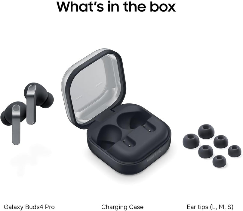 Samsung Galaxy Buds4 Pro 2026 Wireless Earbuds ANC AI Language Interpreter R640 (Renewed) (Renewed | Pre-Loved, Black)