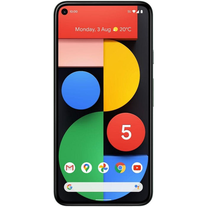 Google Pixel 5 con 5G (128 GB, 8 GB) 6.0" (completamente desbloqueado) 4G LTE - Modelo de EE. UU. (Excelente - Reacondicionado)