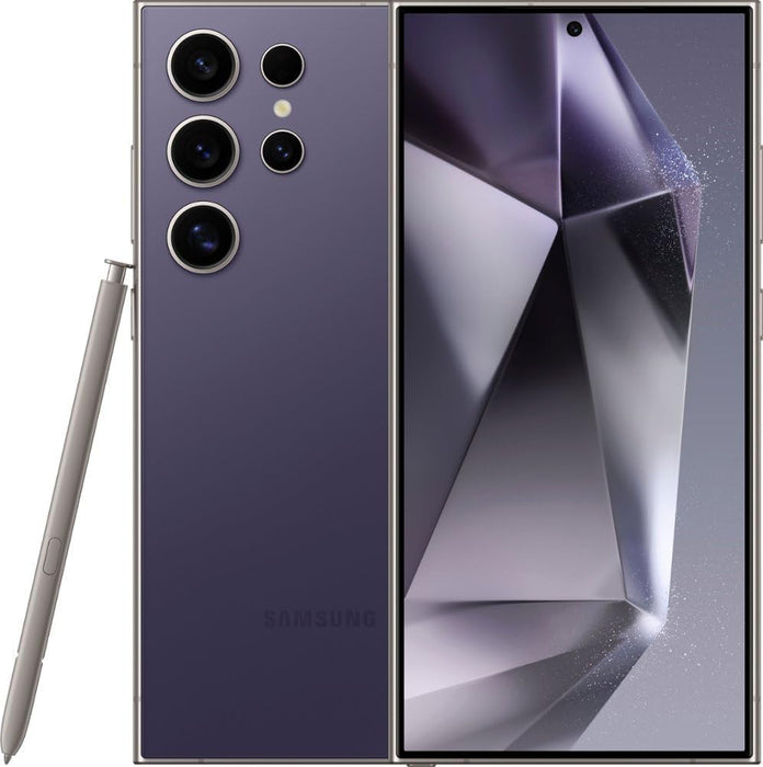 Samsung Galaxy S24 Ultra 5G (512GB, 12GB) 6.8" Fully Unlocked US Model S928U1 (Renewed | Clean Screen, Titanium Violet)