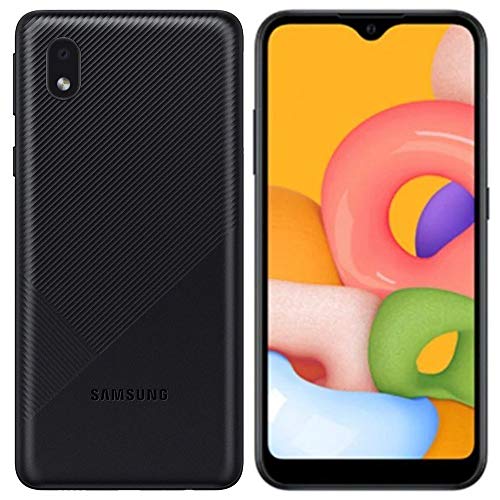 SAMSUNG Galaxy A01 Core (16 GB) 5.3" US + GLOBAL 4G LTE GSM Desbloqueado A013M/DS (Bueno - Reacondicionado, Negro)