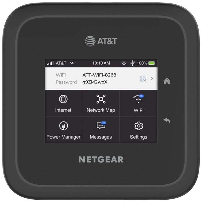 Netgear Nighthawk MR6500 M6 Pro 5G Mobile Hotspot Router, AT&T Locked (Renewed | Like New, Black)