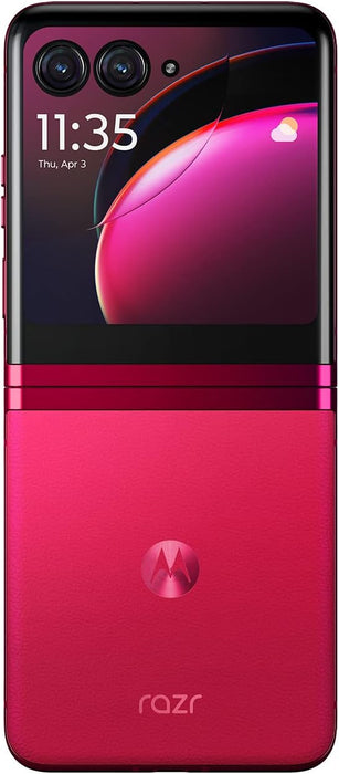 Moto Razr+ 5G 2023 (256GB, 8GB) 6.9" GSM Unlocked US 5G / Global 4G LTE XT2321-5 (Excellent - Refurbished, Viva Magenta)