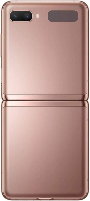 SAMSUNG Galaxy Z Flip 5G (256GB, 8GB) 6.7" Fully Unlocked (GSM + Verizon) F707U (Good - Refurbished, Mystic Bronze)