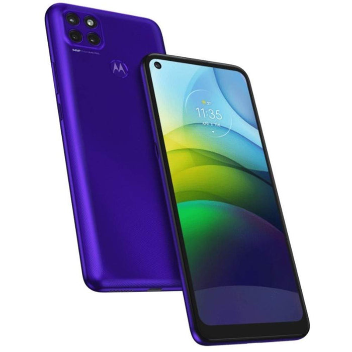 Moto G9 Power 2021 (64 GB + 64 GB SD) 6.8" Dual SIM GSM Global Desbloqueado XT2091-3 (Excelente - Reacondicionado, Violeta eléctrico)