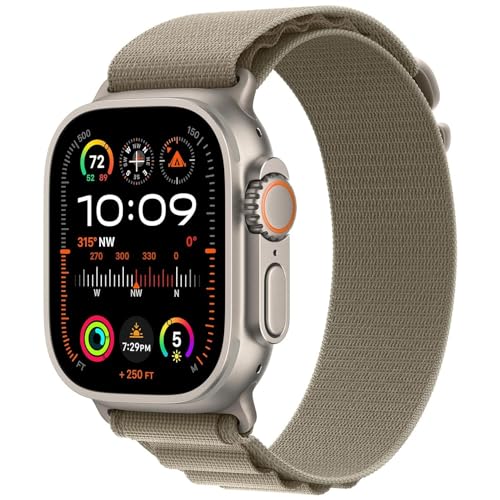 Apple Watch Ultra 2 (49 mm, Wi-Fi, GPS + 4G LTE) Totalmente desbloqueado (marco de titanio) (Excelente - Reacondicionado)