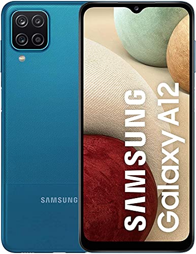 SAMSUNG Galaxy A12 (32 GB, 3 GB) 6.5" AT&amp;T, Cricket, 4G VoLTE A125U (azul) (buen estado, reacondicionado, azul)