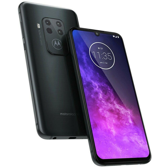 Motorola One Zoom (128 GB, 4 GB) 6.4" Dual SIM 4G LTE GSM Desbloqueado XT2010-1 (Excelente - Reacondicionado, Gris)