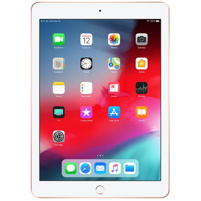 Apple iPad 6th Generation (128GB) 9.7" Retina Display, Wi-Fi Only - Gold (Excellent - Refurbished, )