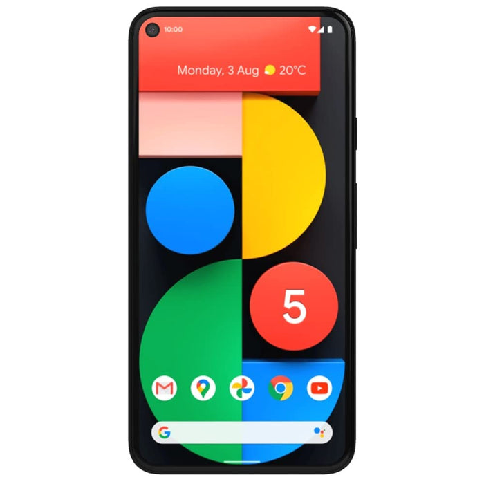 Google Pixel 5 con 5G (128 GB, 8 GB) 6.0" (completamente desbloqueado) 4G LTE - Modelo de EE. UU. (Excelente - Reacondicionado, Negro)