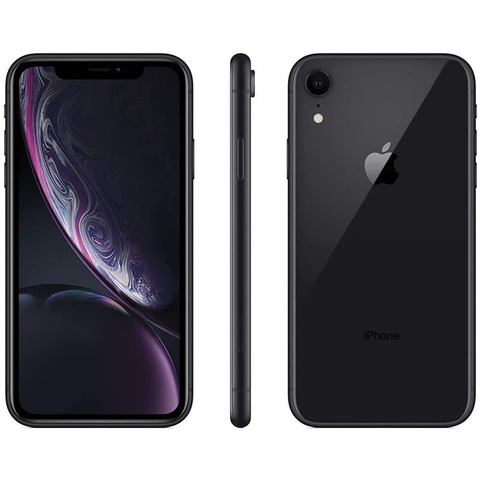 Apple iPhone XR (128 GB) 6.1" Global 4G LTE Totalmente desbloqueado (GSM + Verizon) (Bueno - Reacondicionado, Negro)