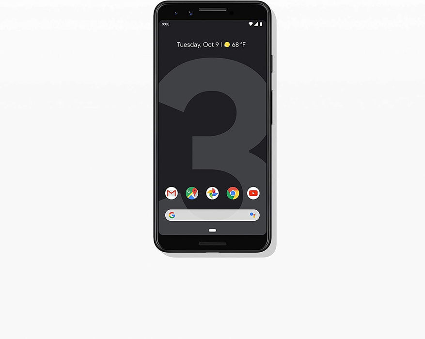 Google - Pixel 3 with 128GB Memory Cell Phone (Unlocked) - Just Black (Just Black)