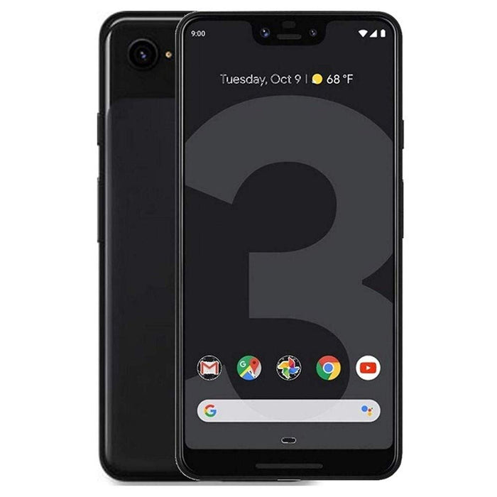 Google Pixel 3 (64GB, 4GB) 5.5" Snapdragon 845 GSM+CDMA Factory Unlocked G013A (Acceptable - Refurbished, Just Black)