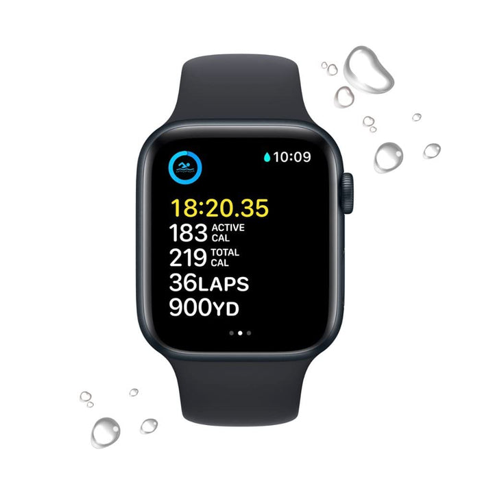 Apple Watch SE 2022 (44 mm, Wi-Fi, GPS + LTE) 1,78" totalmente desbloqueado, caja de aluminio (excelente - reacondicionado)