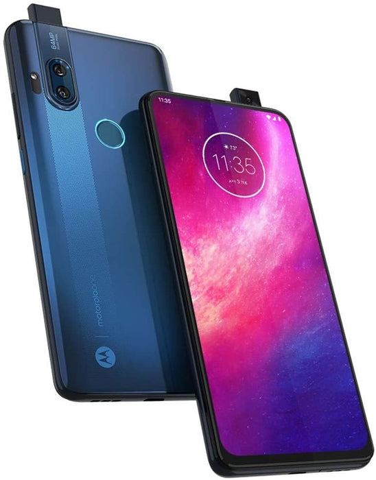 Motorola One Hyper (128 GB, 4 GB) 6.5" Dual SIM 4G LTE GSM Desbloqueado XT2027-1 (Azul) (Excelente - Reacondicionado, Azul)