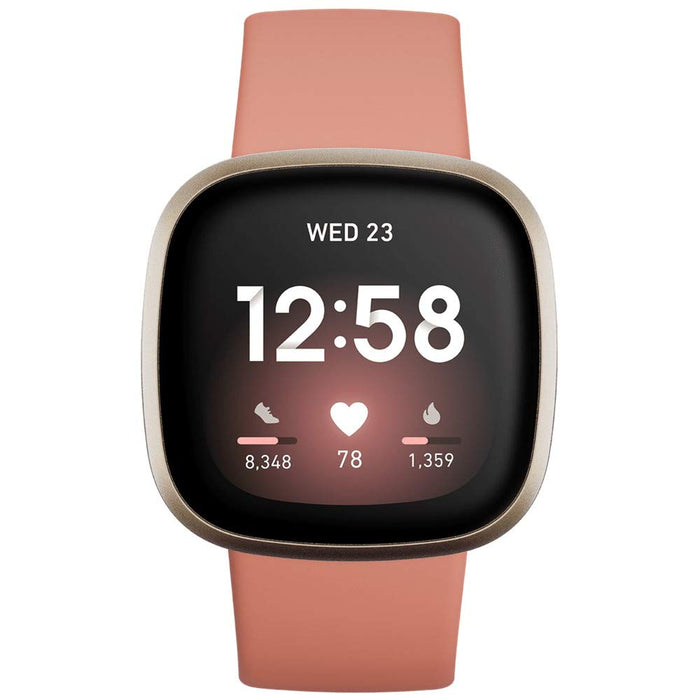 Reloj inteligente de salud y actividad física Fitbit Versa 3 con Alexa integrada y control de frecuencia cardíaca