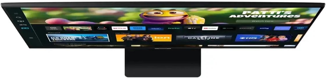 Samsung M5 32" Smart Monitor w/ Speakers, FHD HDR10 Streaming TV Apps Gaming Hub (Black)