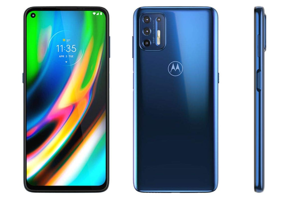 Moto G9+ Plus (128 GB, 6 GB) 6,81" Dual SIM, Snapdragon 730, GSM desbloqueado XT2087-2 (azul oscuro)