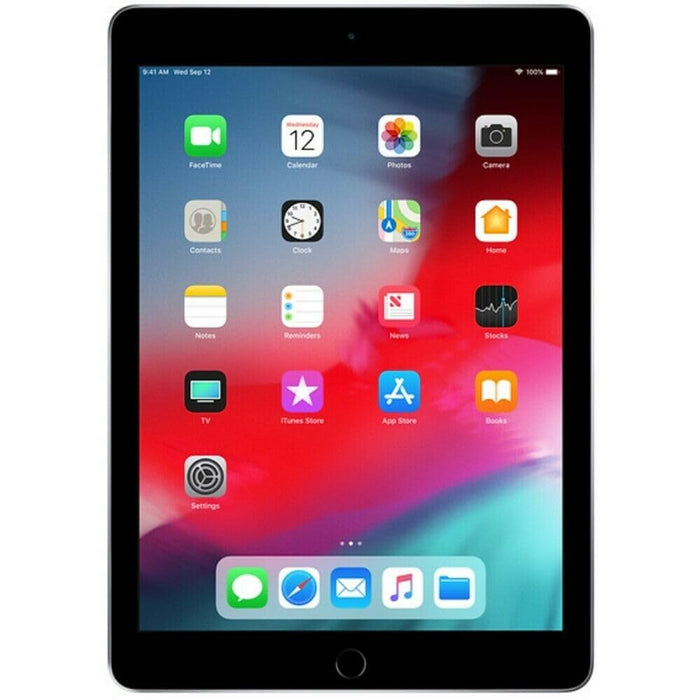 iPad de 6.ª generación de Apple (128 GB), pantalla Retina de 9,7", solo Wi-Fi, gris espacial (excelente, reacondicionado, gris)