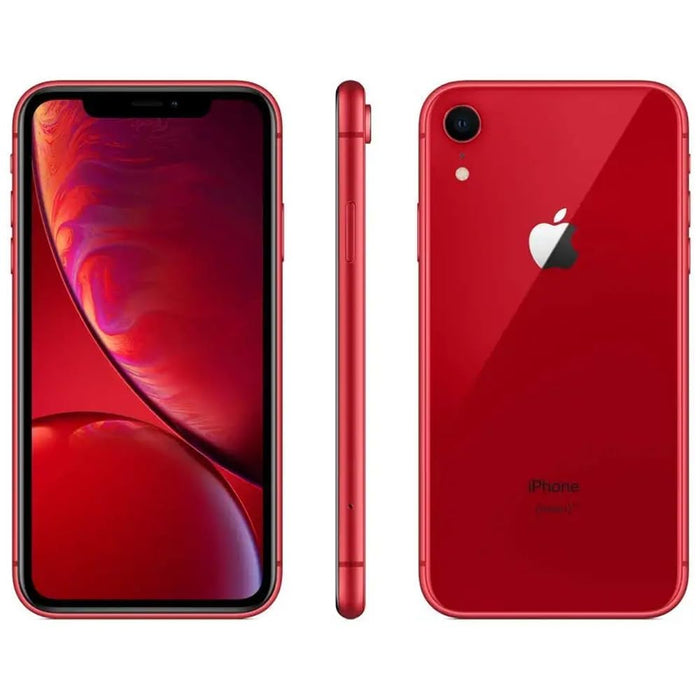 Apple iPhone XR (64GB) 6.1" Global 4G LTE Fully Unlocked (GSM + Verizon) (Good - Refurbished, Red)