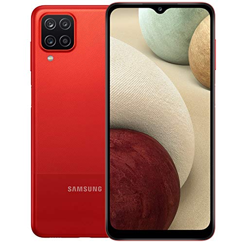 SAMSUNG Galaxy A12 (128GB, 4GB) 6.5" GSM Unlocked US + Global 4G VoLTE A127M/DS (Excellent - Refurbished, Red)
