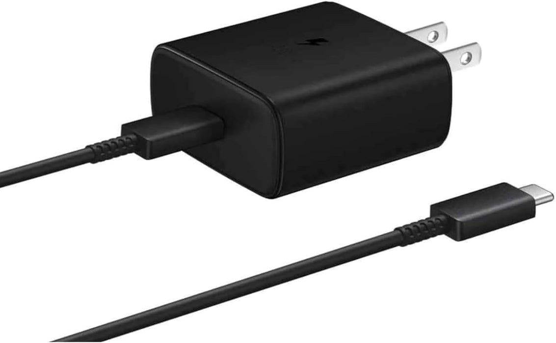 Samsung Official 45W USB-C Super Fast Charging Wall Charger (Pack of 5 units, Black) (Renewed | Smart Saver, )