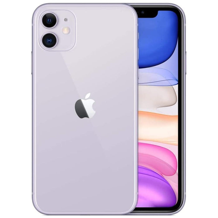 Apple iPhone 11 (64GB) 6.1" Global 4G LTE Fully Unlocked (GSM + Verizon) (Good - Refurbished, Purple)