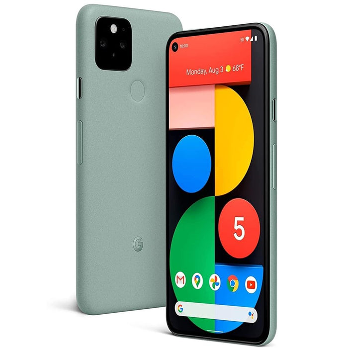 Google Pixel 5 con 5G (128 GB, 8 GB) 6.0" (completamente desbloqueado) 4G LTE - Modelo de EE. UU. (Excelente - Reacondicionado)