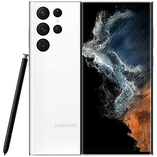 SAMSUNG Galaxy S22 Ultra 5G (256GB, 12GB) 6.8" Factory Unlocked GSM+CDMA S908U1 (Good - Refurbished, Phantom White)