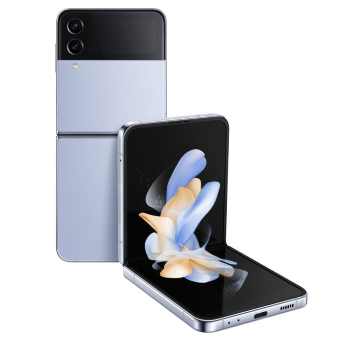 SAMSUNG Galaxy Z Flip4 5G (256GB, 8GB) 6.7" AT&T Locked F721U (Renewed | Like New, Blue)