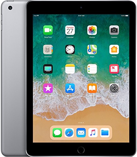 iPad de 6.ª generación de Apple (128 GB), pantalla Retina de 9,7", solo Wi-Fi, gris espacial (excelente, reacondicionado, gris)