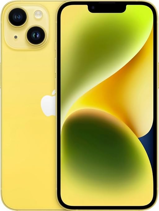 Apple iPhone 14 5G (128GB,6GB) 6.1" OLED, 5G / 4G LTE GSM + Verizon Unlocked (Excellent - Refurbished, Yellow)