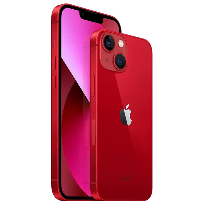 iPhone 13 Mini (256GB, 4GB) 5.4", iOS 16, 5G / 4G LTE Fully Unlocked for Global (Renewed | Clean Screen, Red)