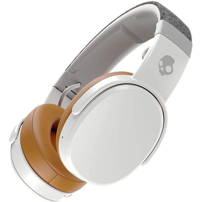 Auriculares inalámbricos con diadema y Bluetooth Skullcandy Crusher, modelo estadounidense (renovados) (excelentes, reacondicionados, gris/bronceado)