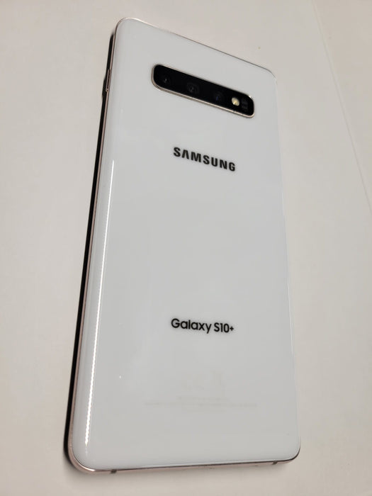 Samsung Galaxy S10+ (512 GB, 8 GB) 6.4" 4G LTE Totalmente desbloqueado (PARA PIEZAS) G975U (SOLO PARA PIEZAS/NO FUNCIONA, CERÁMICA BLANCA)