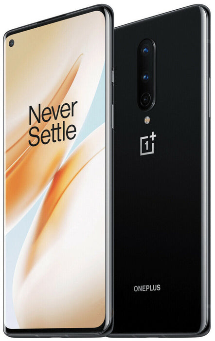 OnePlus 8 (5G, 128 GB, 8 GB) 6,55", Snapdragon 865 VoLTE Solo T-Mobile (Negro) (Negro)