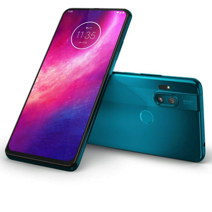 Motorola One Hyper (128 GB, 4 GB) 6.5" Dual SIM 4G LTE GSM Desbloqueado XT2027-1 (Azul) (Excelente - Reacondicionado, Azul)