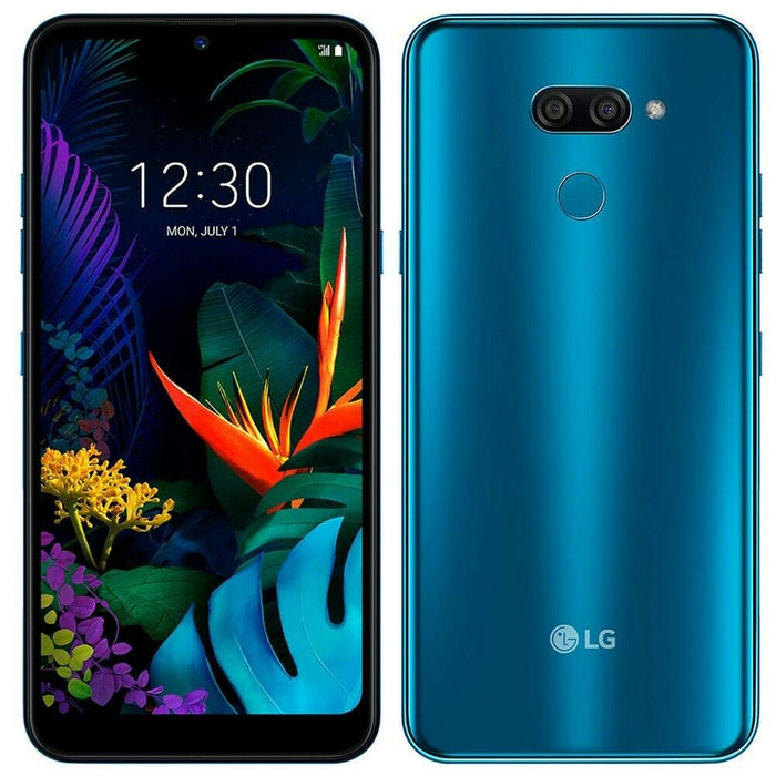 LG K50 (32GB, 3GB) 6.26" Dual SIM GSM Unlocked (US + Global 4G LTE) LM-X520BMW (Good - Refurbished, Blue)