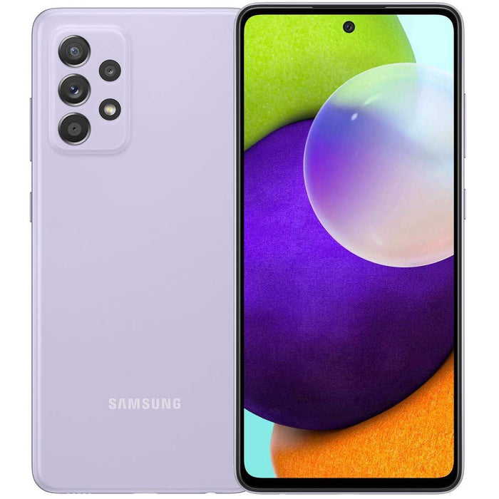 SAMSUNG Galaxy A52 (128GB, 8GB) 6.5" Dual SIM GSM Unlocked 4G VoLTE A52FM/DS (Excellent - Refurbished, Awesome Violet)