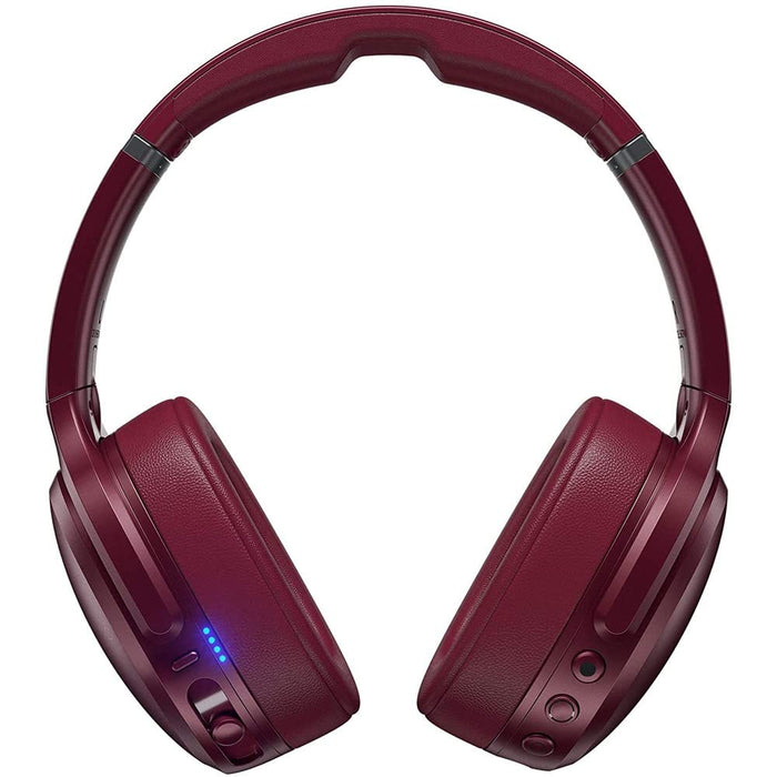 Skullcandy Crusher ANC Over-Ear Bluetooth Wireless Headphones - US Model S6CPW (Excellent - Refurbished, Deep Red)