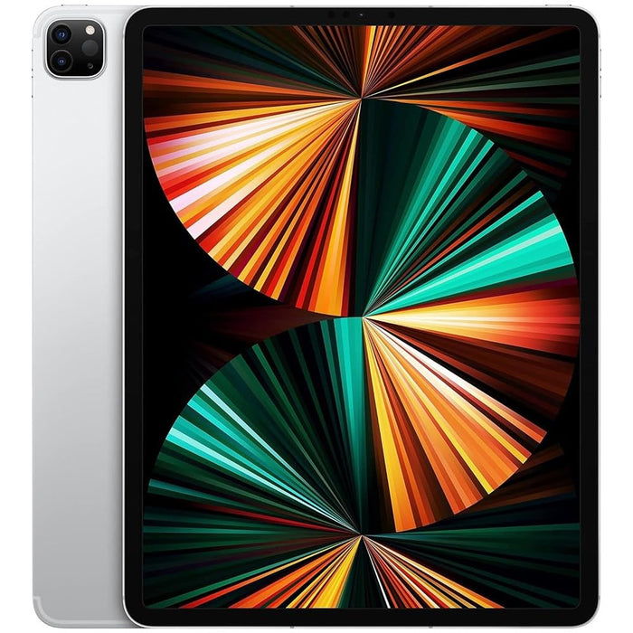 Apple iPad Pro 5.ª generación (128 GB) 12,9" (Wi-Fi + 4G LTE) Desbloqueado globalmente (GSM+CDMA) (Excelente - Reacondicionado, Plata)