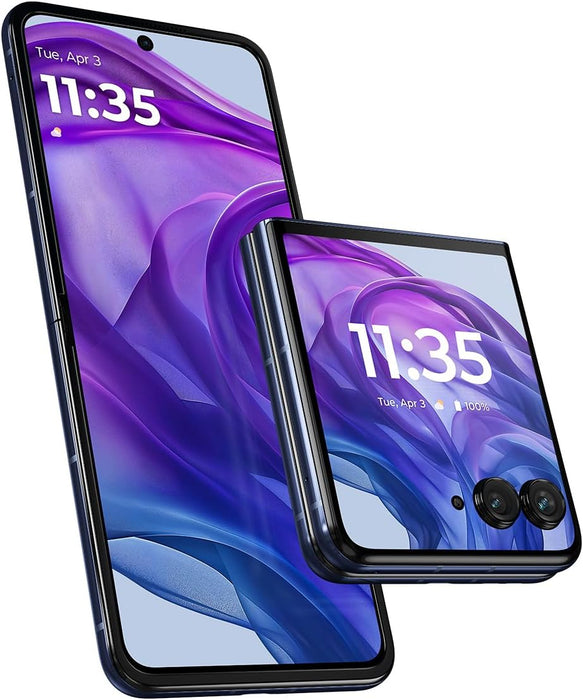 Moto Razr+ 5G 2024 (256GB, 12GB) 6.9" ***READ DESCRIPTION*** (Renewed | Smart Saver, Midnight Blue)