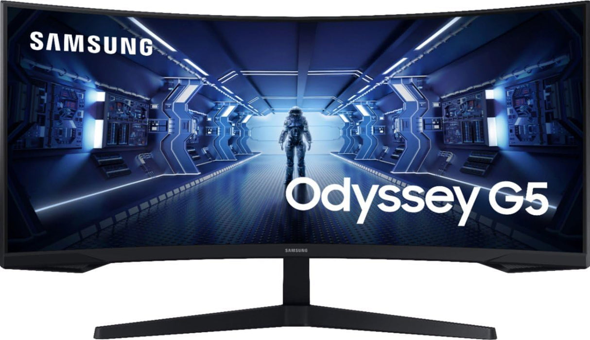 Samsung Odyssey G5 34" Ultra-Wide WQHD 165Hz 1ms 1000R 21:9 Curved Monitor (Black)