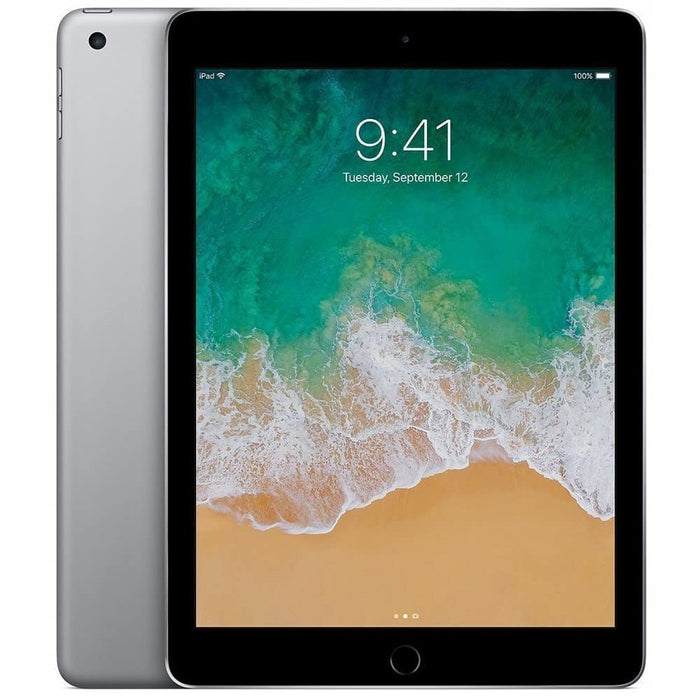 Apple iPad 5th Gen (128GB) 9.7" (Wi-Fi + 4G LTE) Global Unlocked (GSM+CDMA) (Excellent - Refurbished, Space Gray)