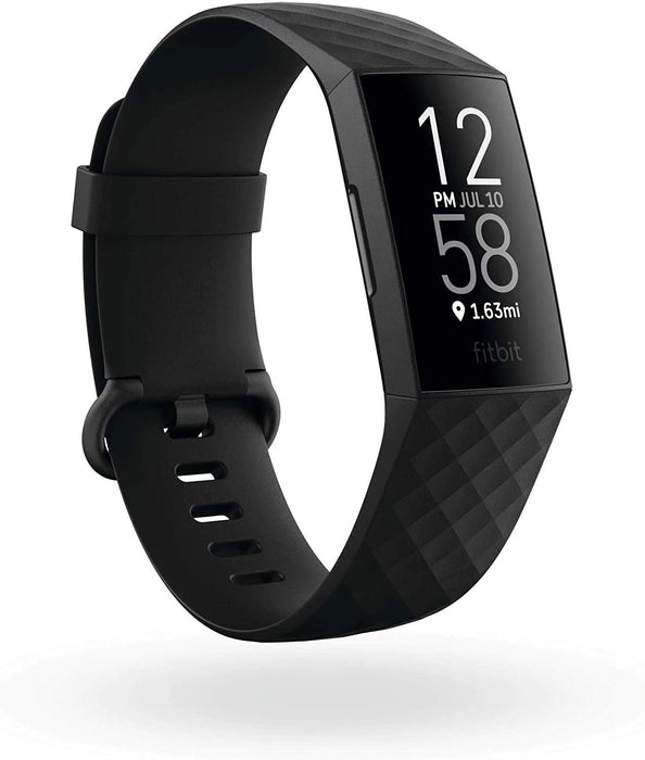 Fitbit Charge 4 Advanced Fitness Tracker W/ Built-In GPS, Fitbit Pay (Black) (Black)