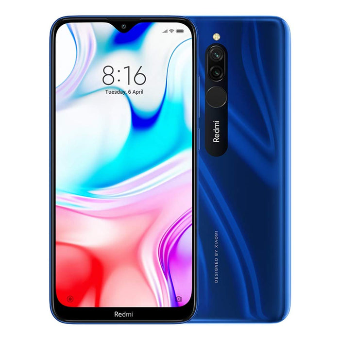 Xiaomi Redmi 8 con batería de 24 horas (64 GB, 4 GB), pantalla de 6,2", doble SIM, GSM, desbloqueado, 4G LTE global