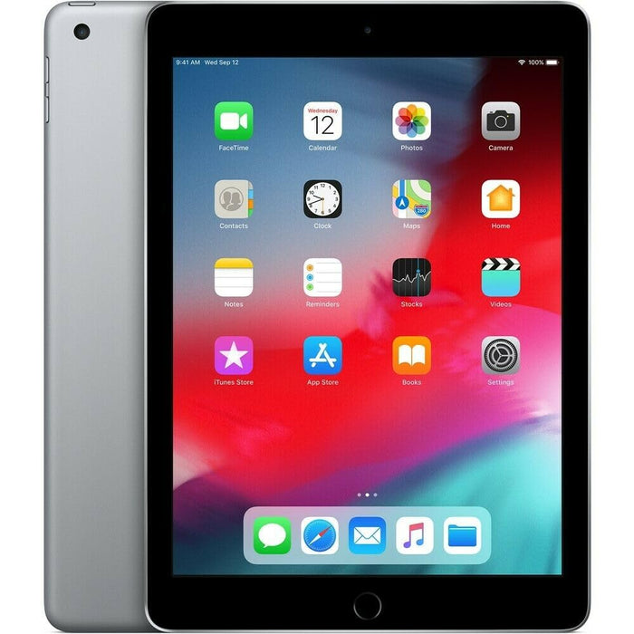 iPad de 6.ª generación de Apple (128 GB), pantalla Retina de 9,7", solo Wi-Fi, gris espacial (excelente, reacondicionado, gris)