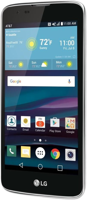 LG Phoenix 2 (16GB) 5.0" Single SIM AT&T Locked 4G LTE LG-K371 (Black) (Excellent - Refurbished, Black)