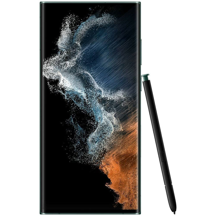 SAMSUNG Galaxy S22 Ultra 5G (256GB, 12GB) 6.8" T-Mobile Locked S908U **READ DESCRIPTION** (Renewed | Smart Saver, Green)